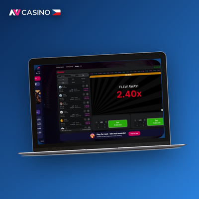 Detail přepínače auto-bet a nastavení auto-cashout v Aviator NV Casino