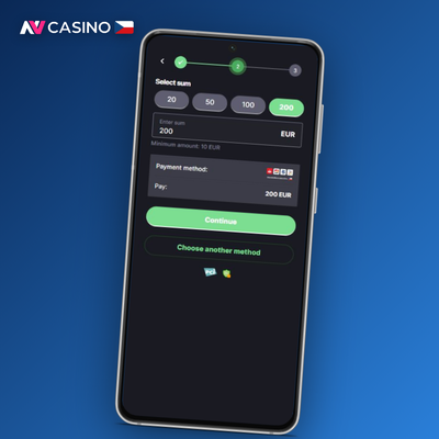 Bankovní převod bez horního limitu pro vklad na účet NV Casino