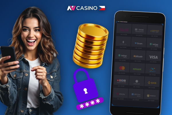 Doba zpracování výběru v NV Casino – hráč kontroluje stav účtu na mobilním telefonu
