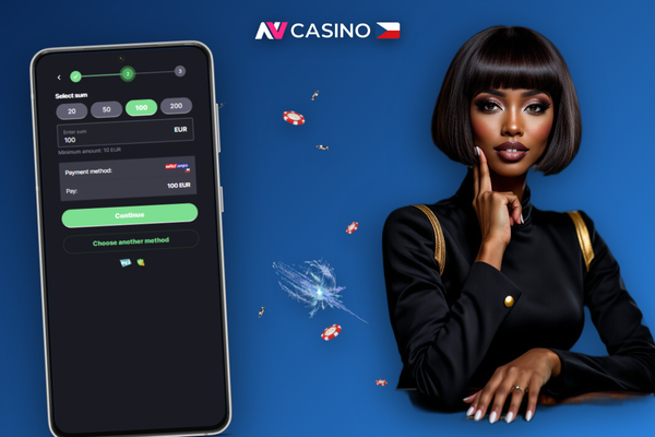 Přehledné rozhraní pokladny NV Casino – jak vložit peníze krok za krokem
