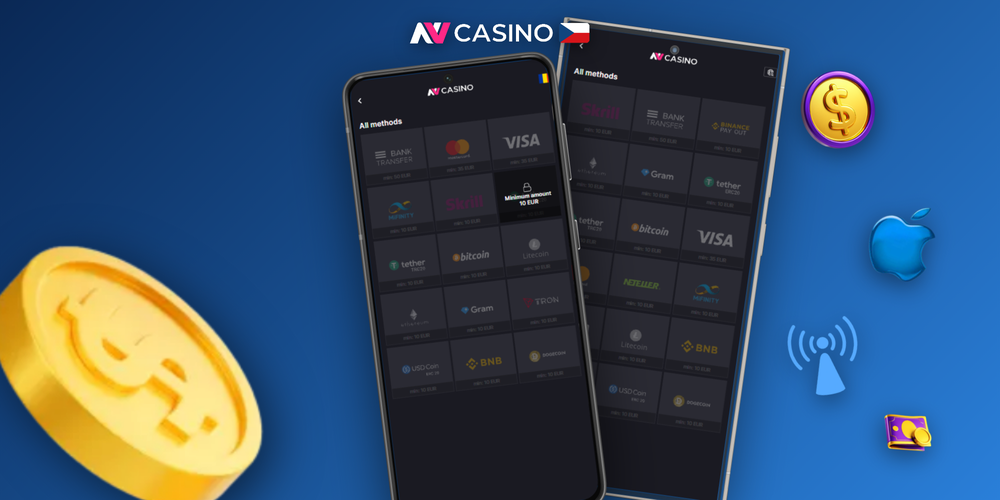 NV Casino aviator výběr a všechny platební metody – karty, e-peněženky, krypto i bankovní převod