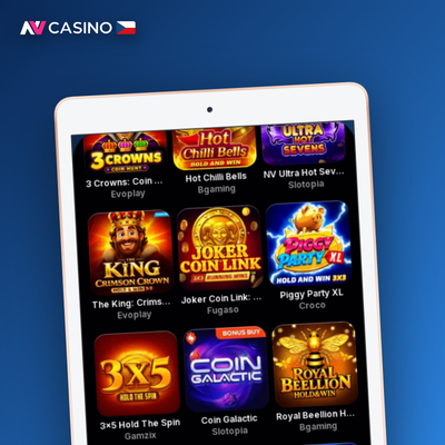 Uvítací bonus NV Casino až 500 EUR a 100 free spinů pro nové hráče